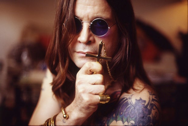 Ozzy Osbourne poses for a portrait in London in 1991. 